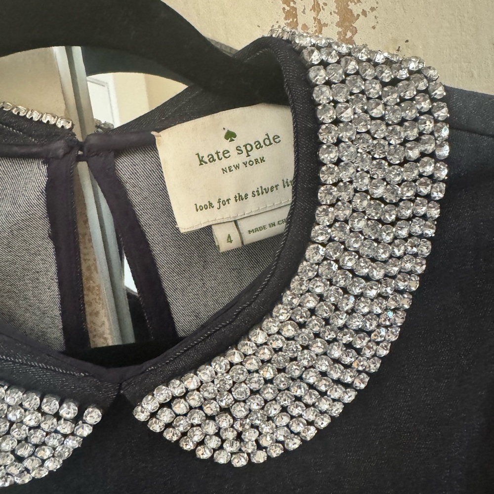 Kate Spade Denim Rhinestone Dress - Picture 2 of 7